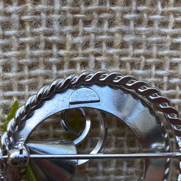 Rainbow sterling brooch - Picture 4 of 4